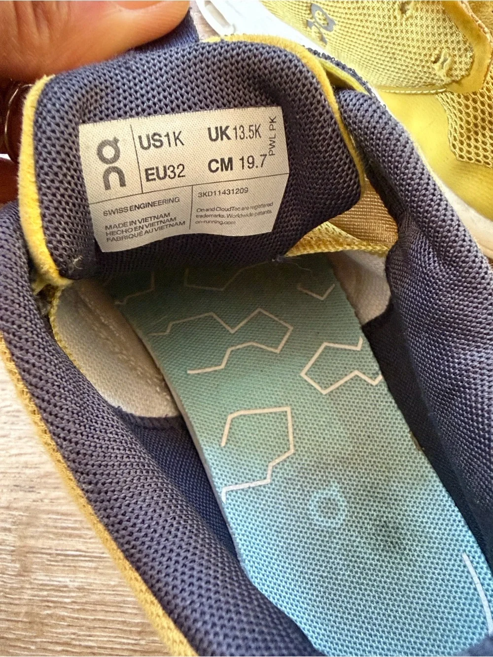 On Running Kids' Cloud Sneaker - Yellow